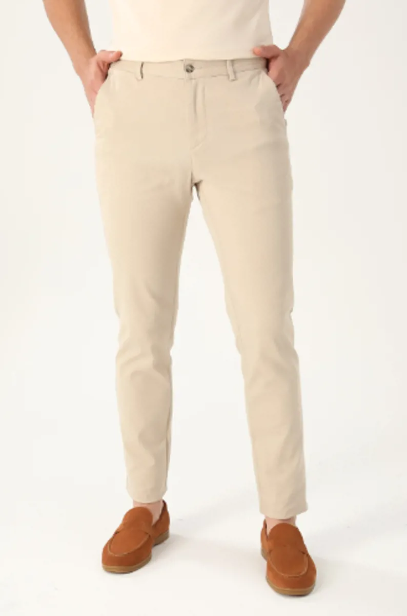 Slim Fit Chino Pantolon Bej - Les Benjamins - Ürün Görseli 1
