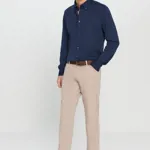Slim Fit Chino Pantolon Bej