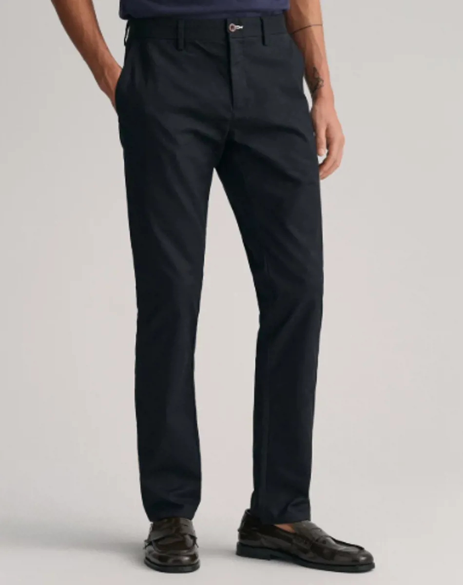 Slim Fit Chino Pantolon Siyah - Les Benjamins - Ürün Görseli 1