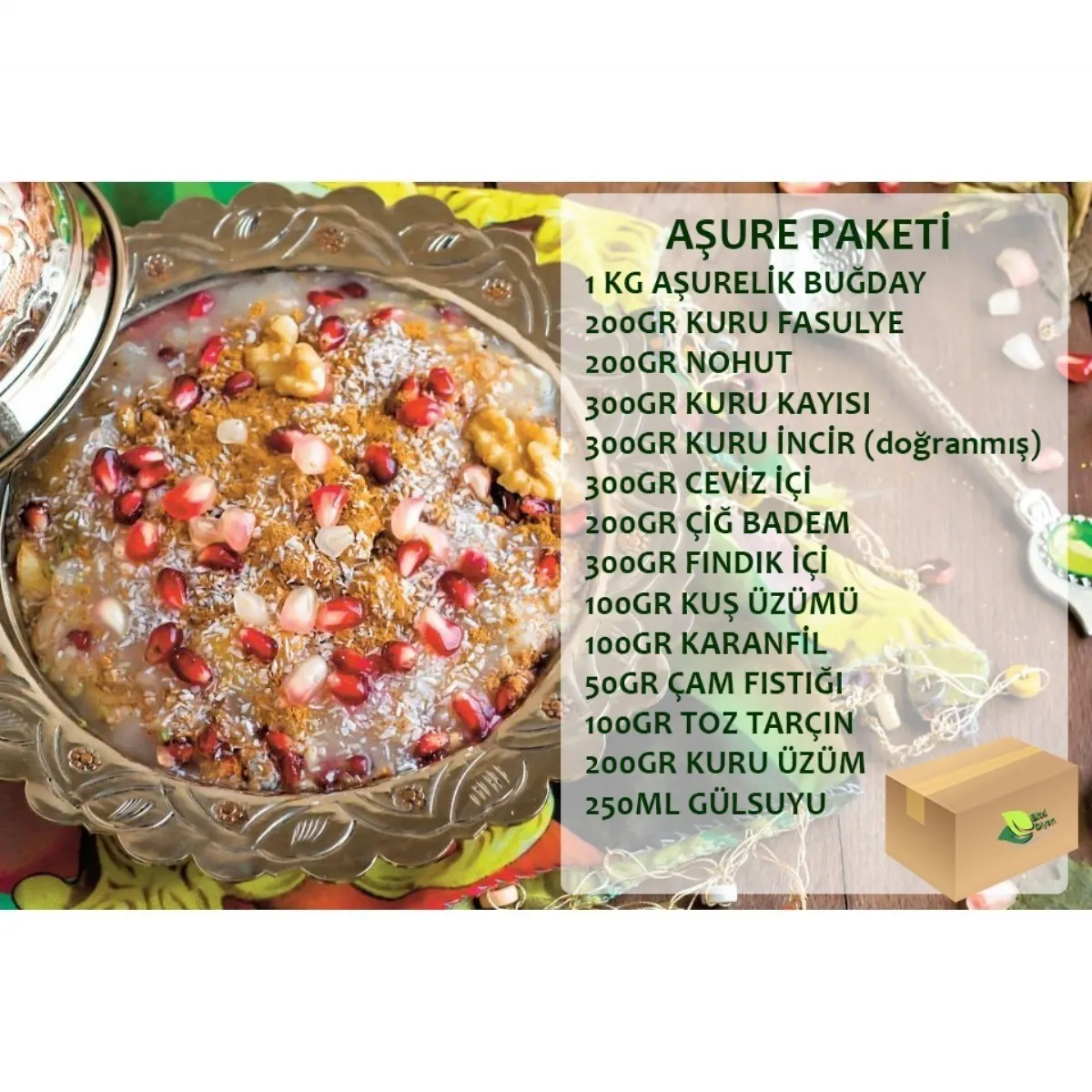 Aşure Paketi 1 Ad - BİTKİ DİYARI - Ürün Görseli 1