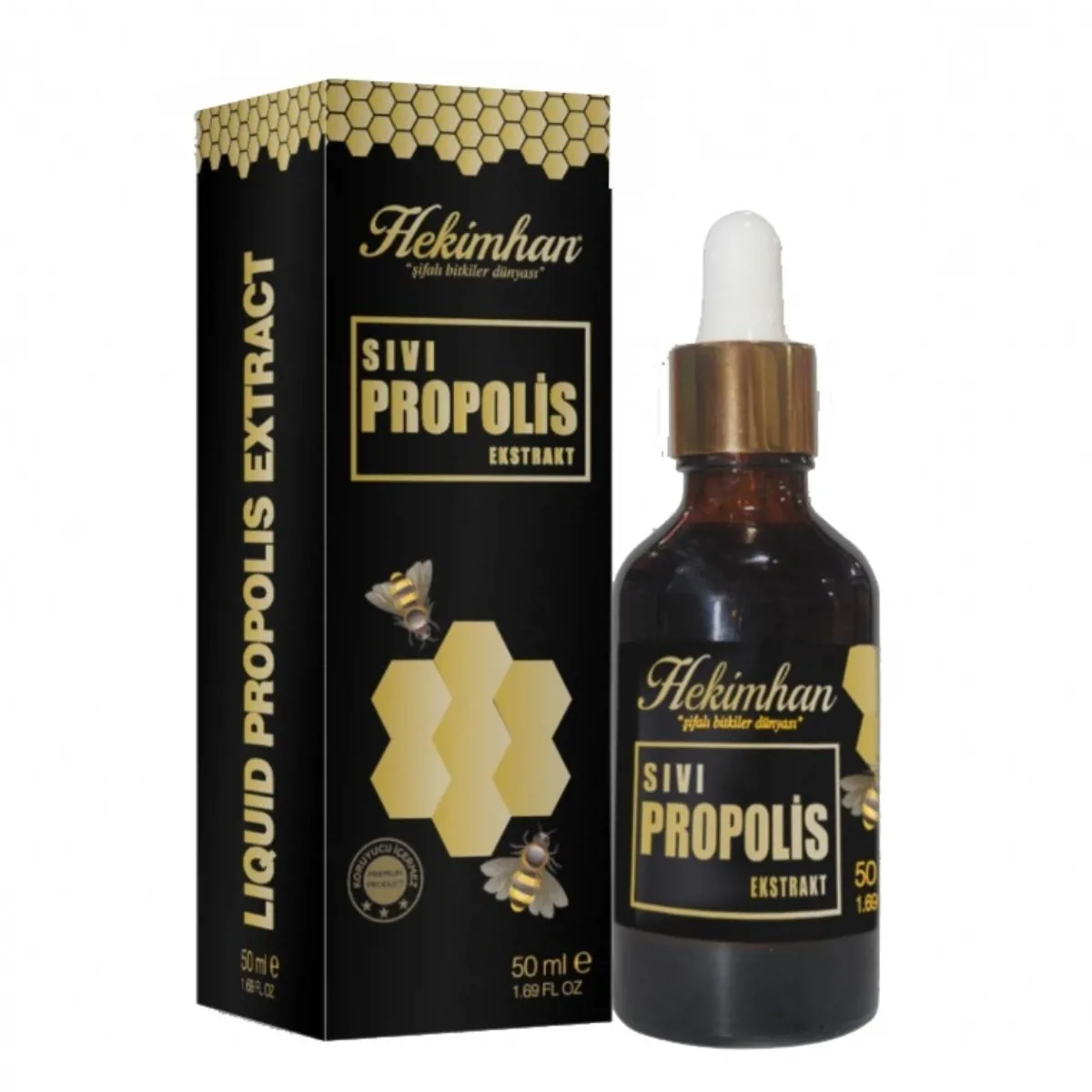 SU BAZLI PROPOLİS EKSTRAKT  50 ML - HEKİMHAN - Ürün Görseli 1
