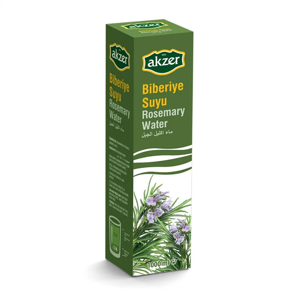 BİBERİYE SUYU AKZER 1LT - Ürün Görseli 1