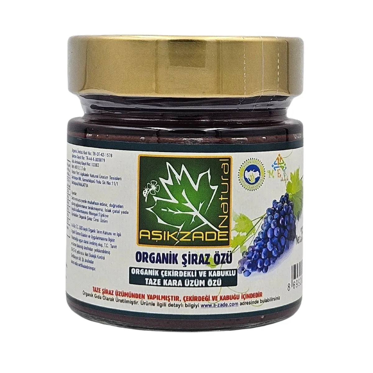 Organik Şiraz özü 255ml 280 g - AŞIKZADE - Ürün Görseli 1