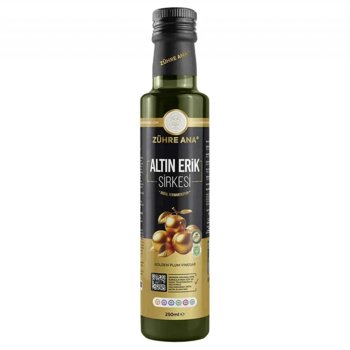 Altın Erik Sirkesi 250ml - ZÜHRE ANA - Ürün Görseli 1