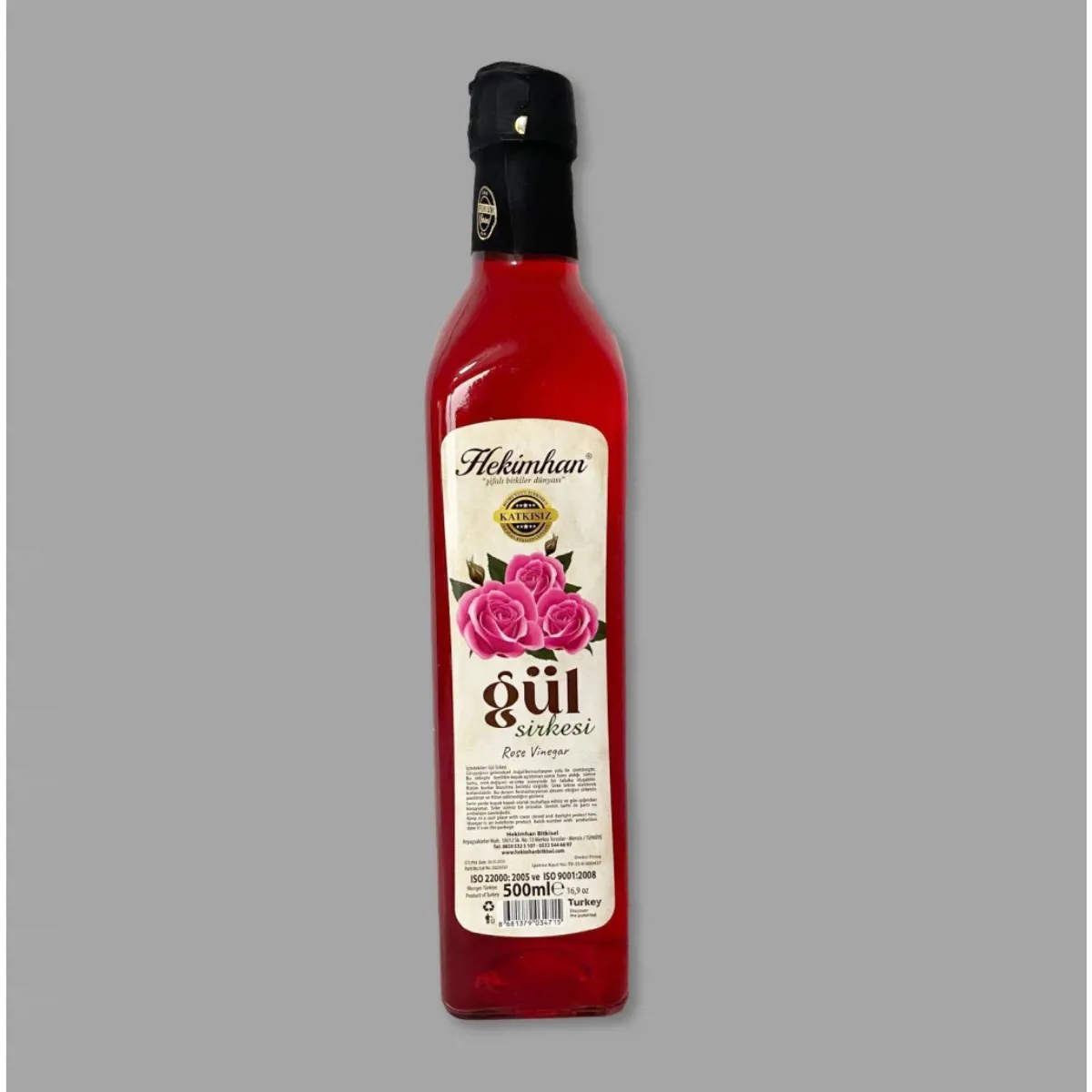 Gül Sirkesi Ev Yapımı 500ml - HEKİMHAN - Ürün Görseli 1
