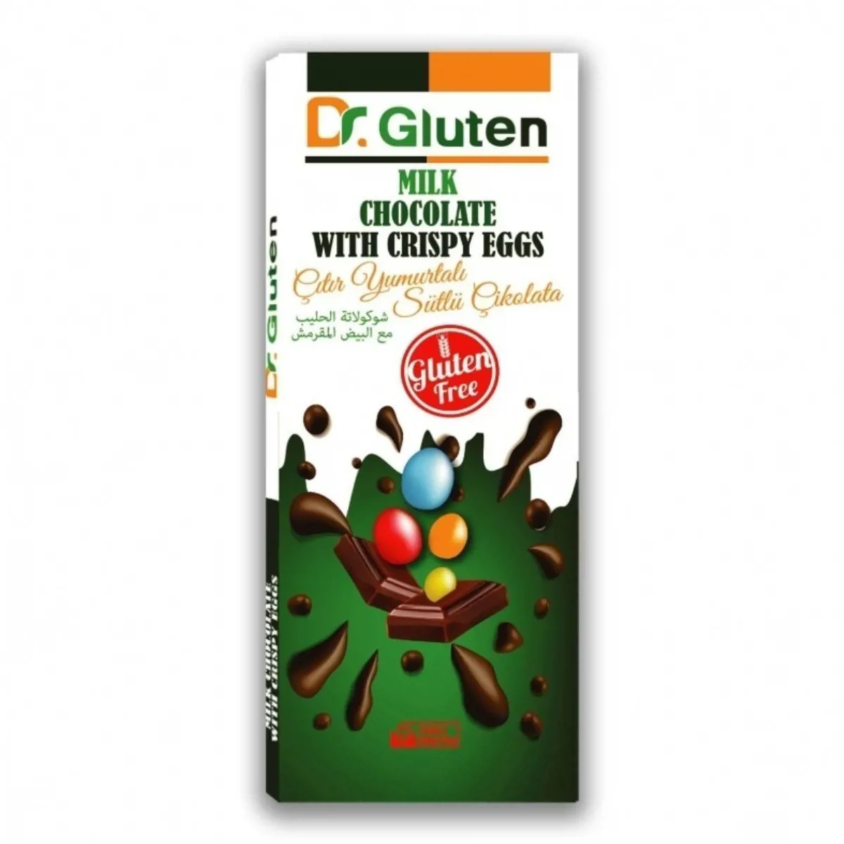 GLUTENSİZ ÇITIR YUMURTALI SÜTLÜ ÇİKOLATA 100 GR - NATURPY - Ürün Görseli 1