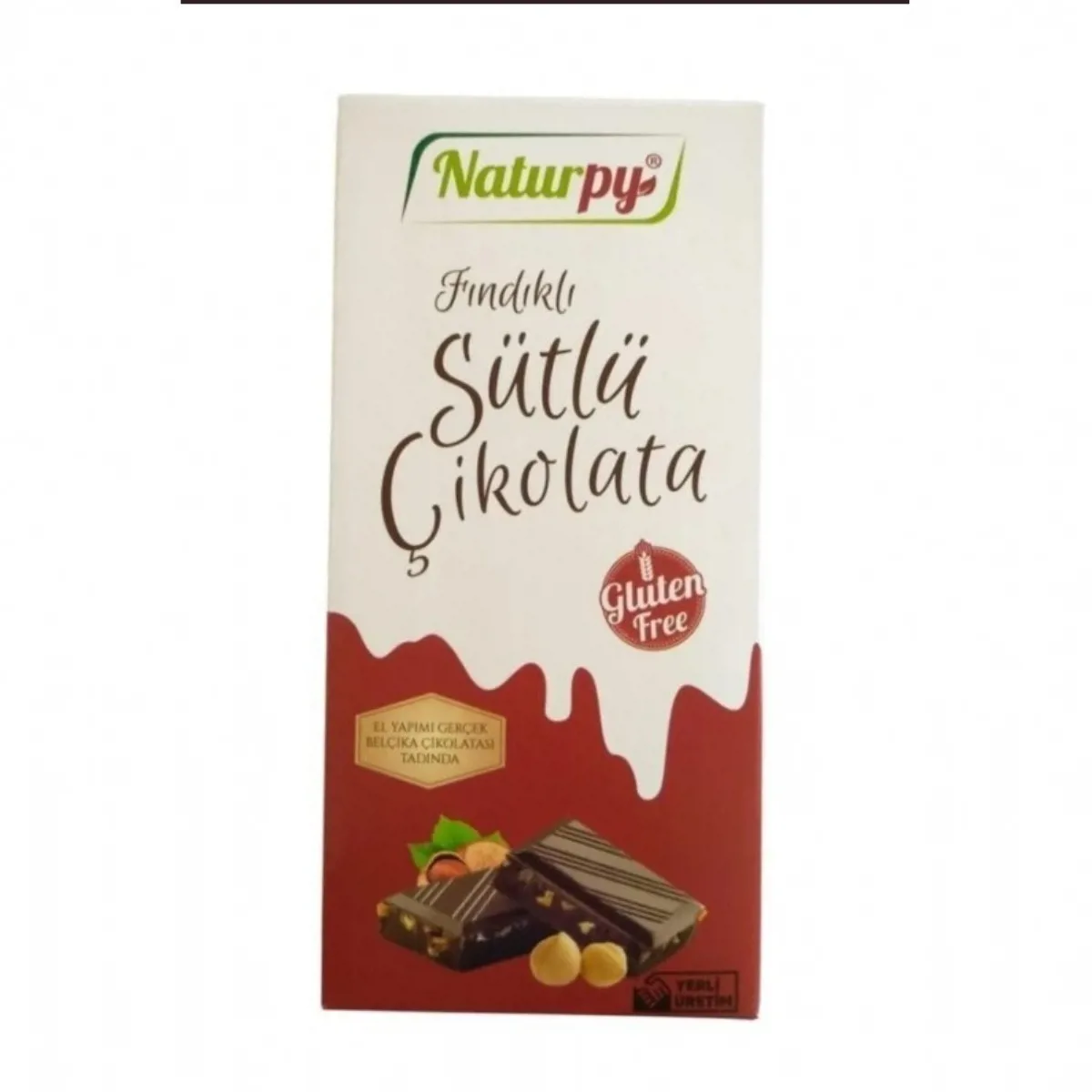 Glutensiz Sütlü Çikolata 100GR - NATURPY - Ürün Görseli 1