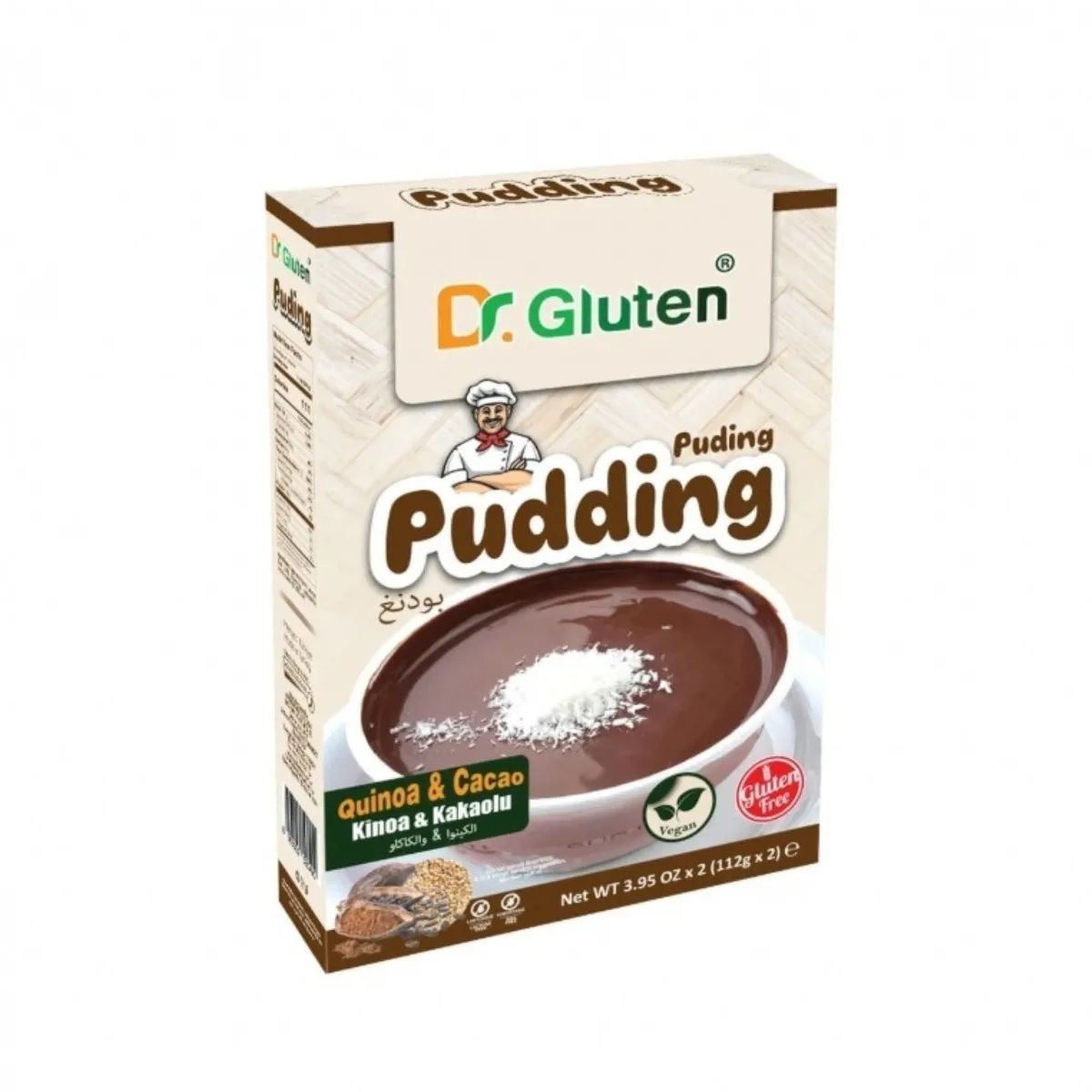 GLUTENSİZ KAKAOLU KİNOALI PUDİNG 112 g x 2 Adet - NATURPY - Ürün Görseli 1