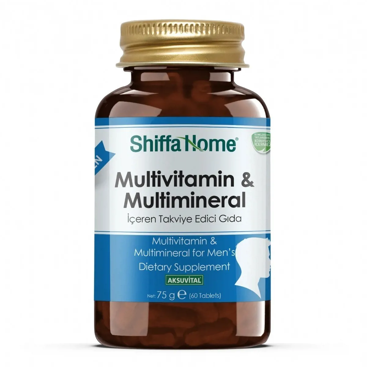 MULTİVİTAMİN & MULTİMİNERAL - ERKEK - 1260 mg x 60 TABLET - SHİFFA HOME - Ürün Görseli 1