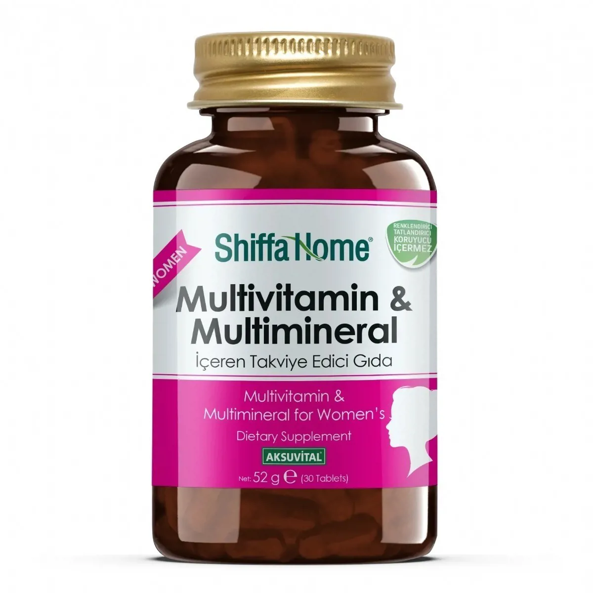MULTİVİTAMİN & MULTİMİNERAL - KADIN - 1760 MG X 30 TABLET - SHİFFA HOME - Ürün Görseli 1