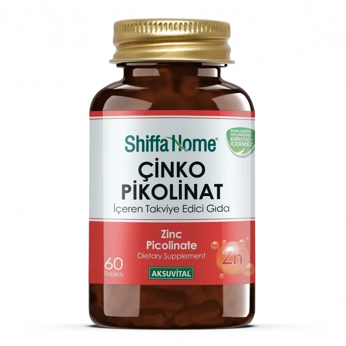 ÇİNKO PİKOLİNAT 60 TABLET - SHİFFA HOME - Ürün Görseli 1