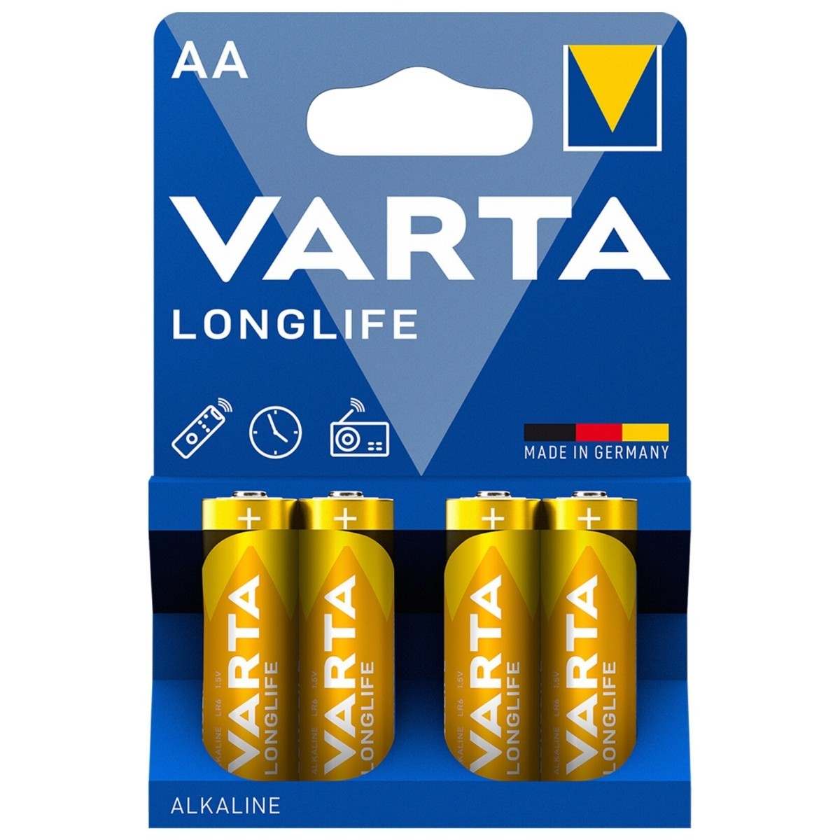 Varta Pil Longlife Alkalin Kalem Pil AA 4 Lü