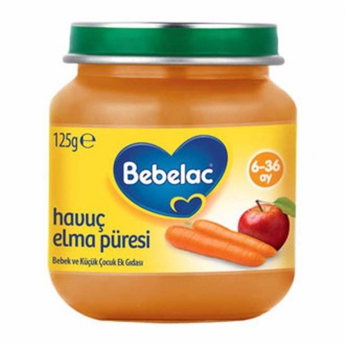 Bebelac Kavanoz Havuç Elma Püresi 125 Gr