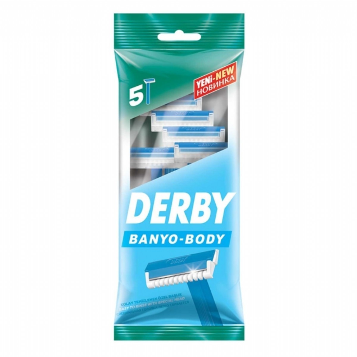 Derby Tıraş Bıçağı Banyo Poşet 5 Li