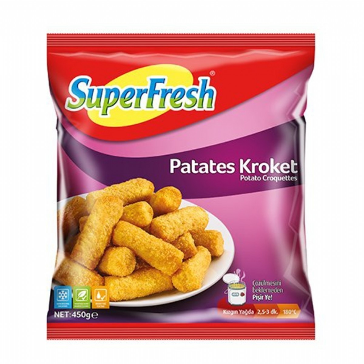 Süperfresh Kroket Patates 450 Gr