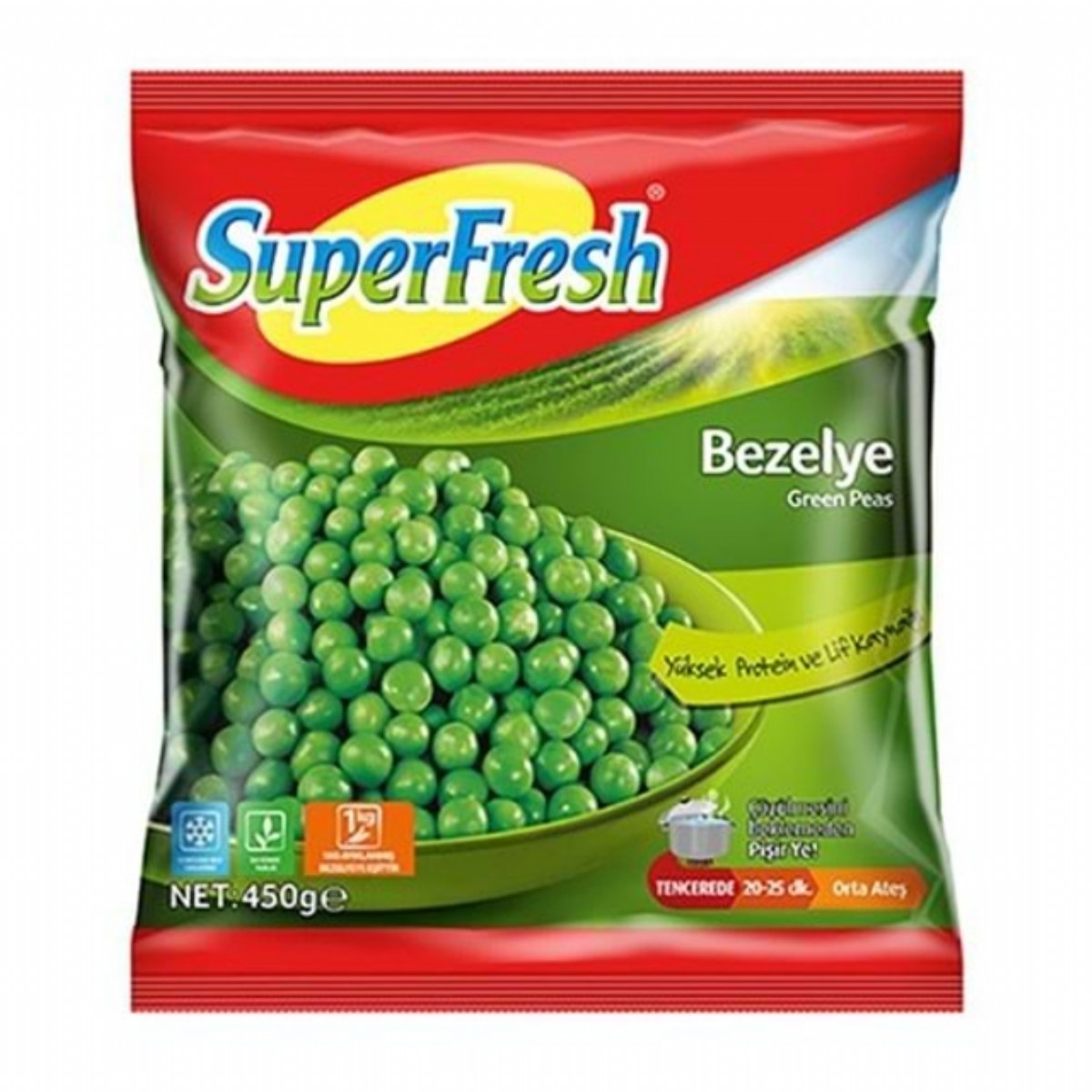 Süperfresh Bezelye 450 Gr