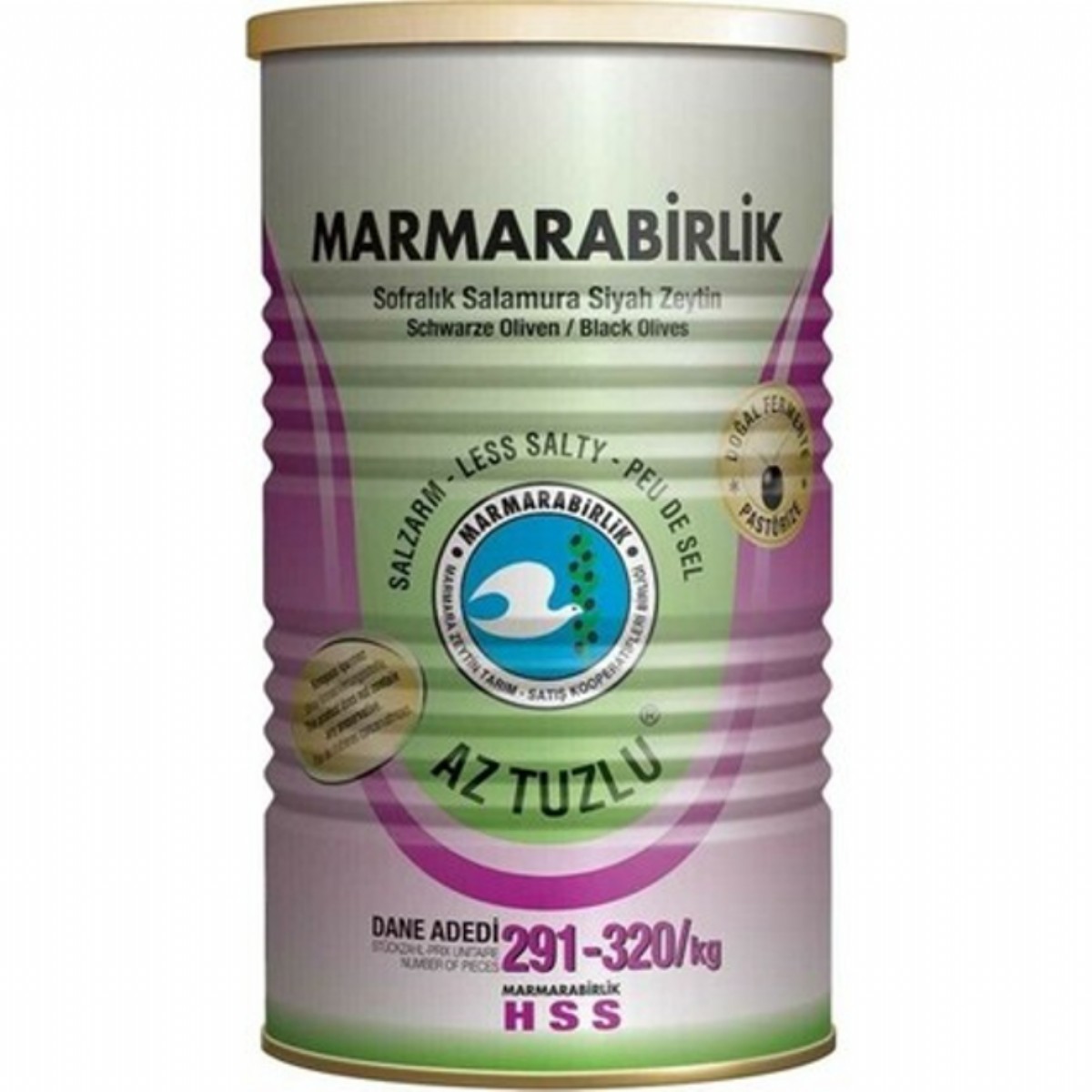 Marmara Birlik Zeytin Az Tuzlu 291-320 S 800 Gr