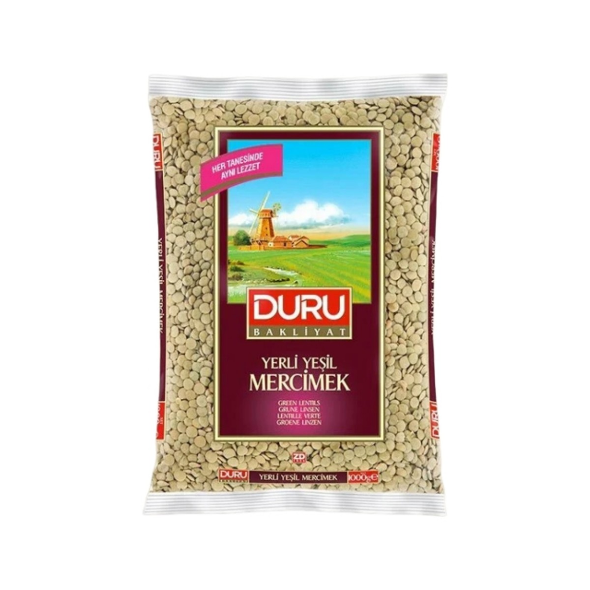 Duru Bakliyat Mercimek Yeşil 1 Kg