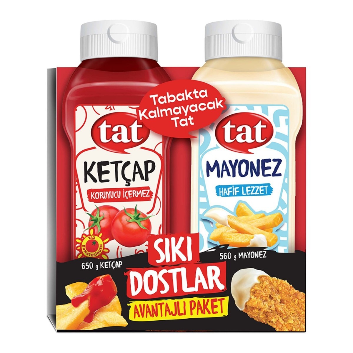 Tat Sıkı Dostlar 1210 G (Ketçap 650 Gr-Mayonez 560 Gr)