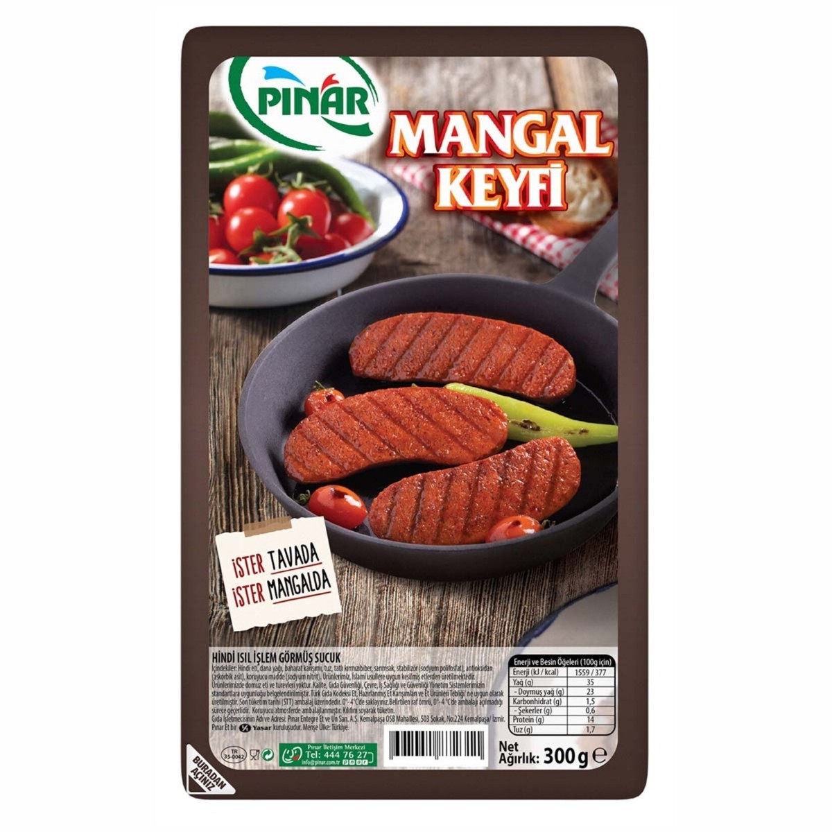 Pınar Hindi Sucuk Mangal Keyfi 300 Gr