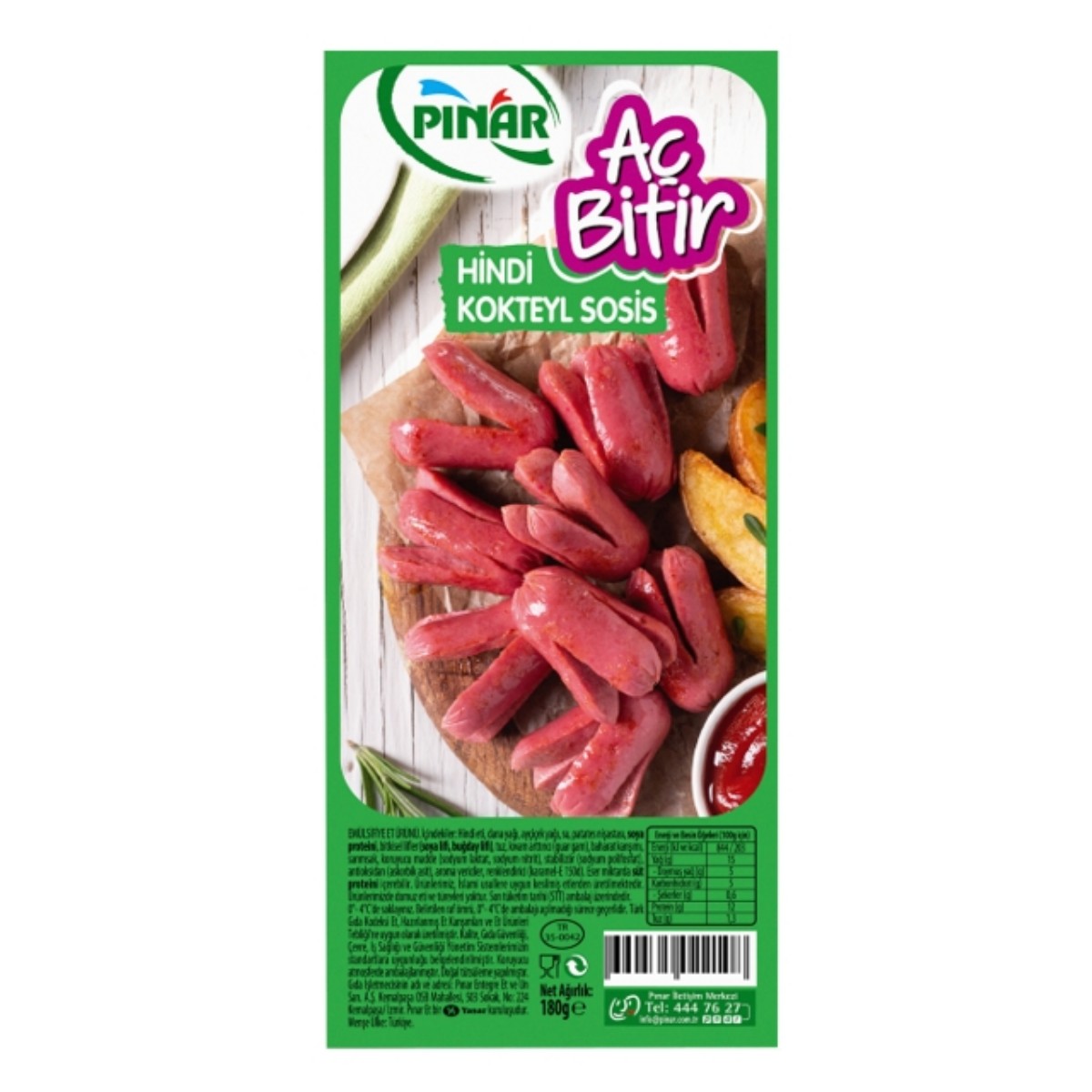 Pınar Sosis Aç Bitir 180 Gr
