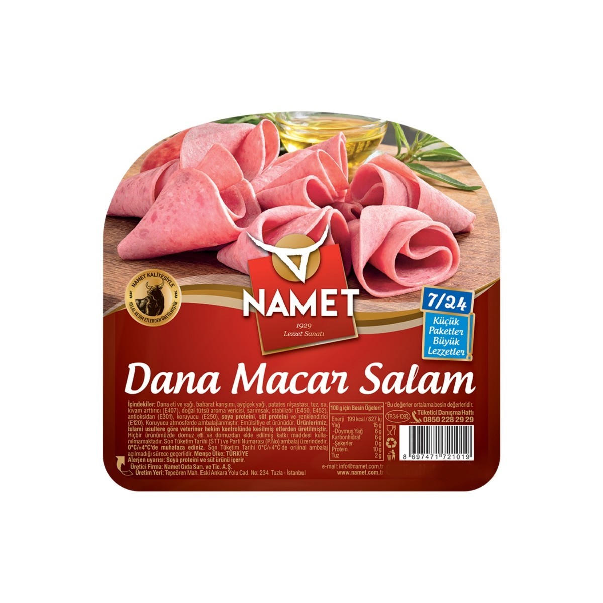 Namet 7/24 Dana Macar Salam 60 Gr