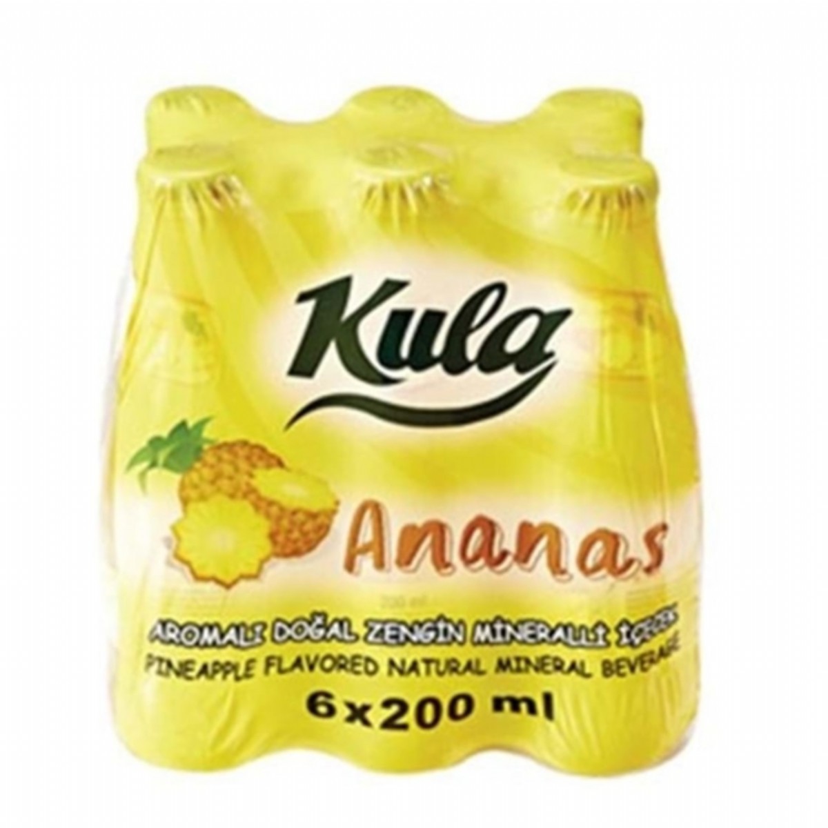 Kula Ananas Aromalı Maden Suyu 200 Ml x 6 lı