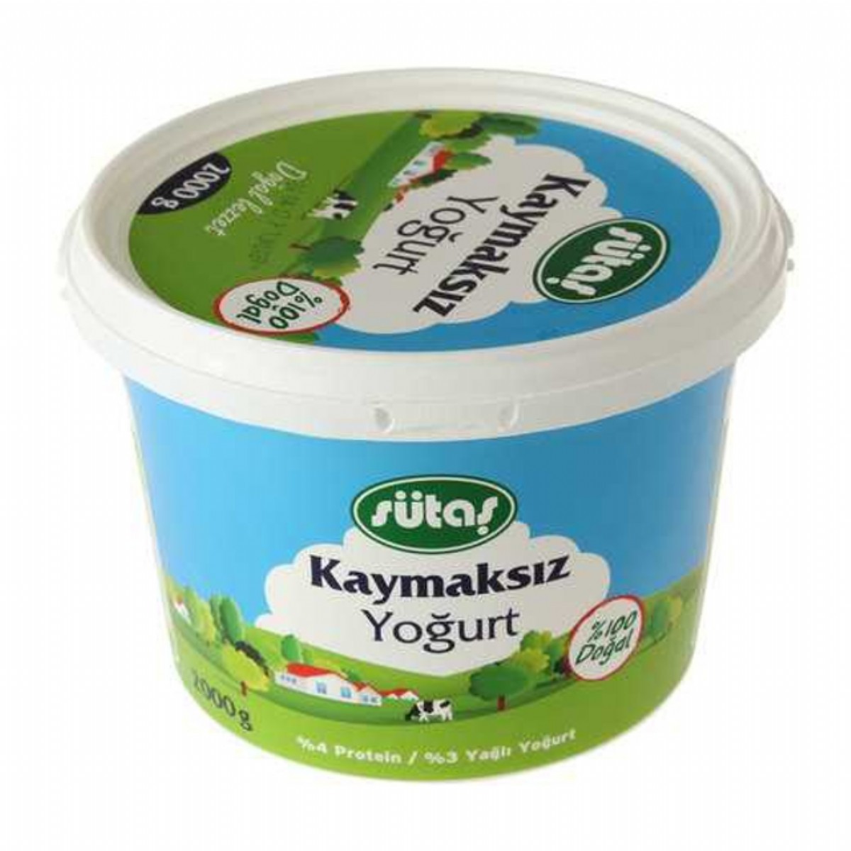 Sütaş Kaymaksız Yoğurt Kova 2 Kg