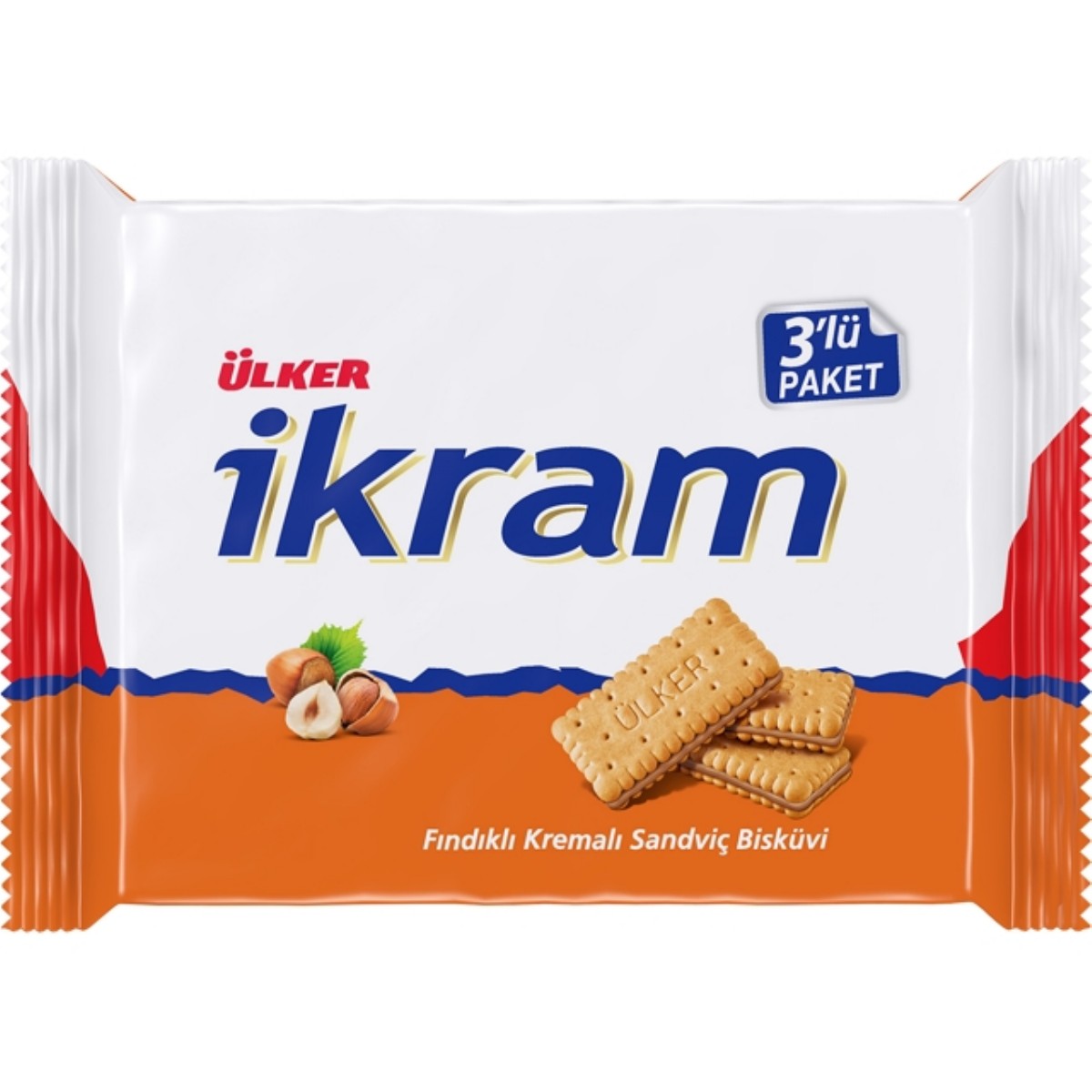 Ülker İkram Fındıklı 3'lü Paket 252 Gr
