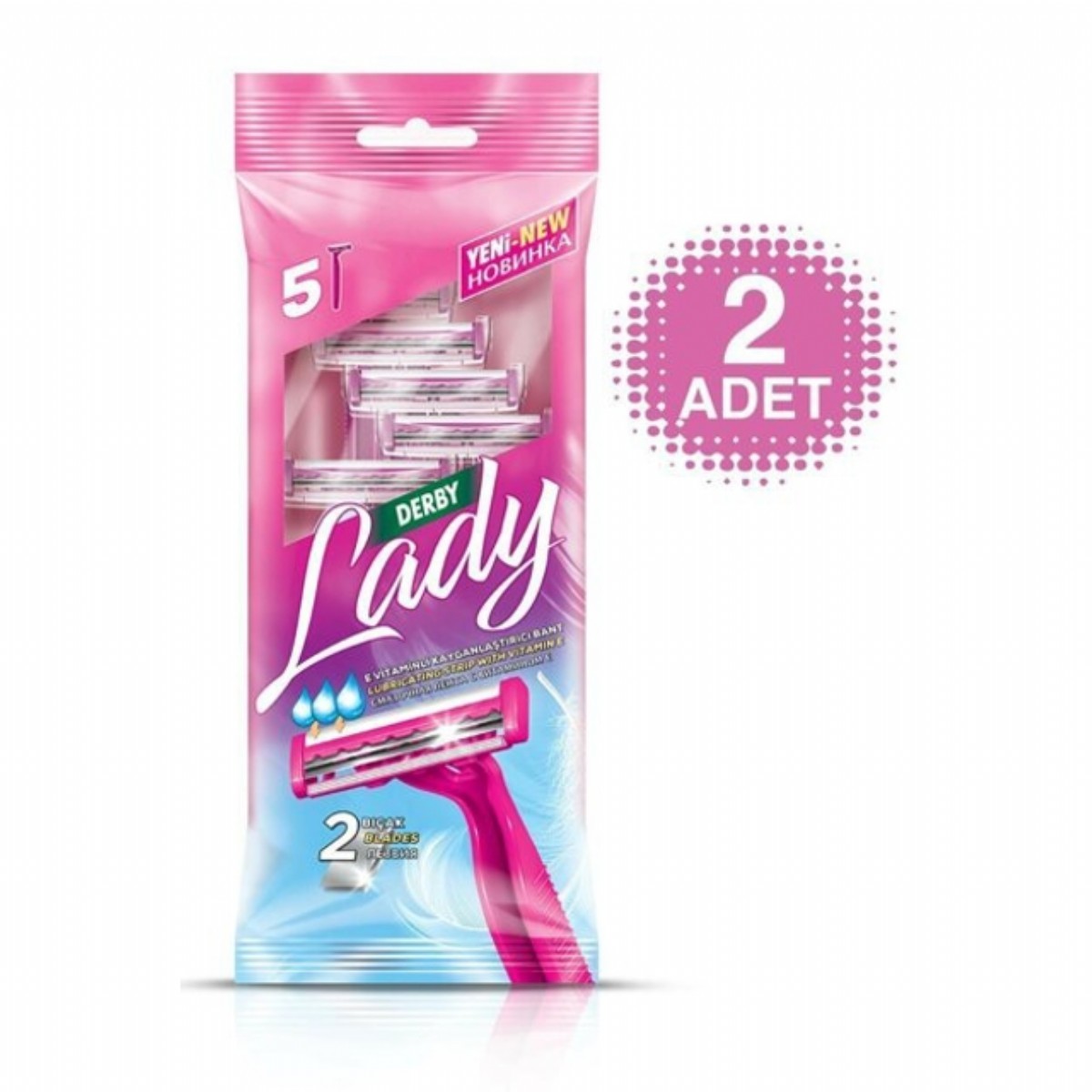 Derby Lady Tıraş Bıçağı 5'lı Poşet