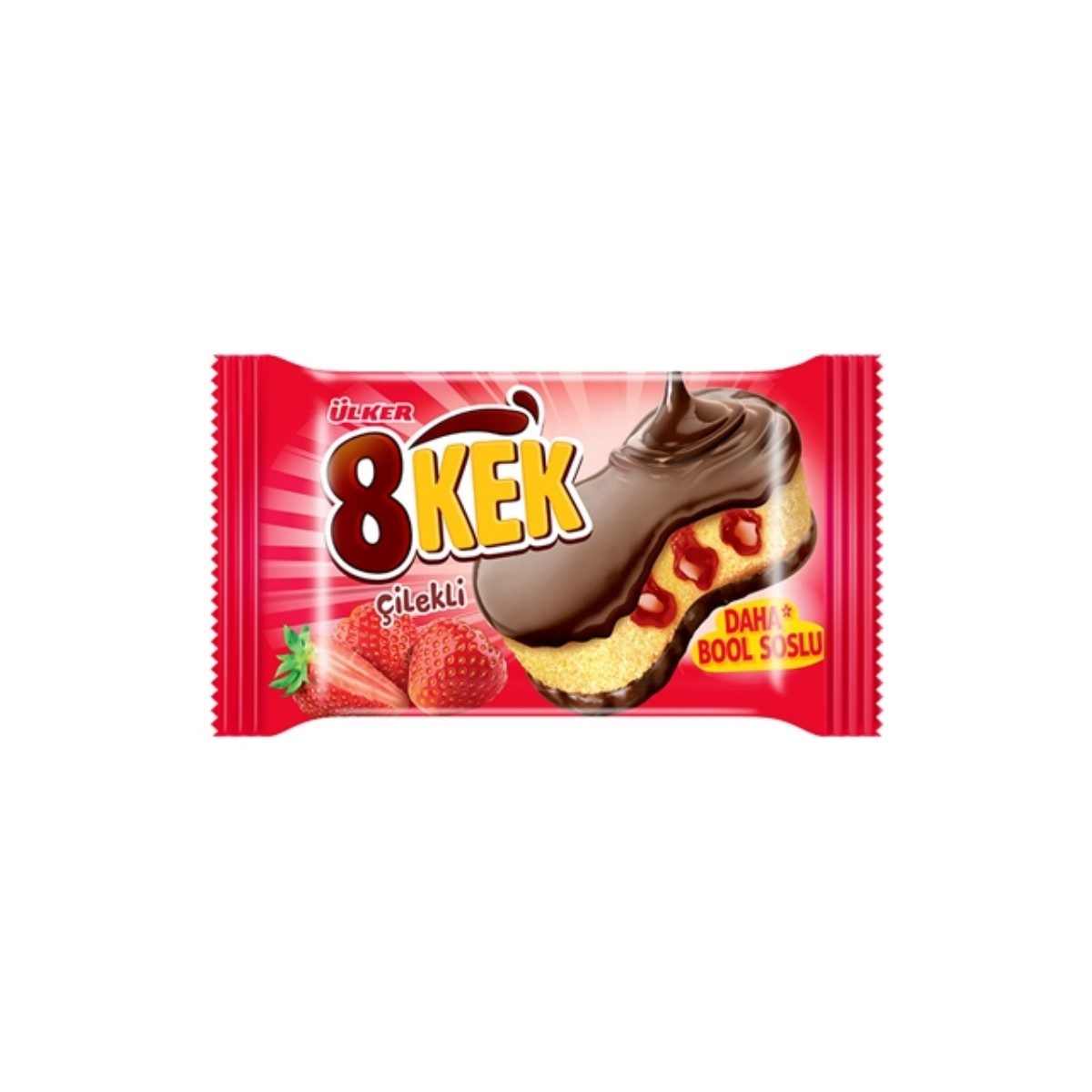 Ülker Çikolata-Çilek Dankek 8 Kek 55 Gr