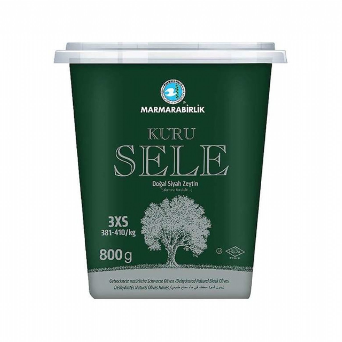 Marmara Birlik Zeytin Pvc 800Gr Kuru Sele 381-410 3Xs
