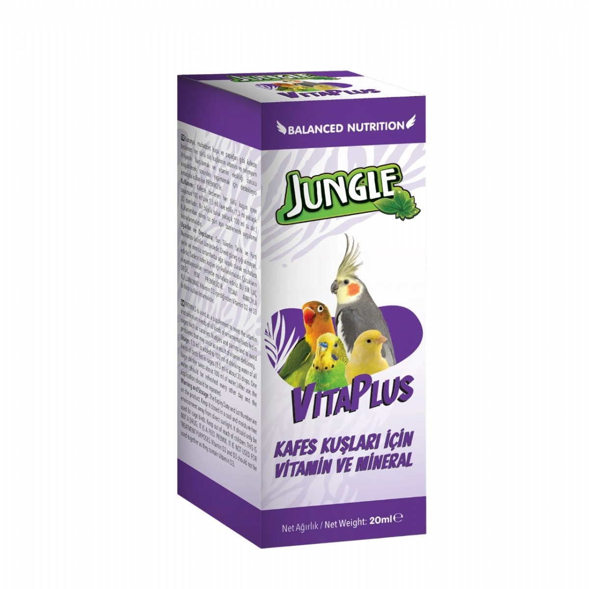 Jungle Vitaplus Kuş Vitamin Ve Mineral 25 Ml