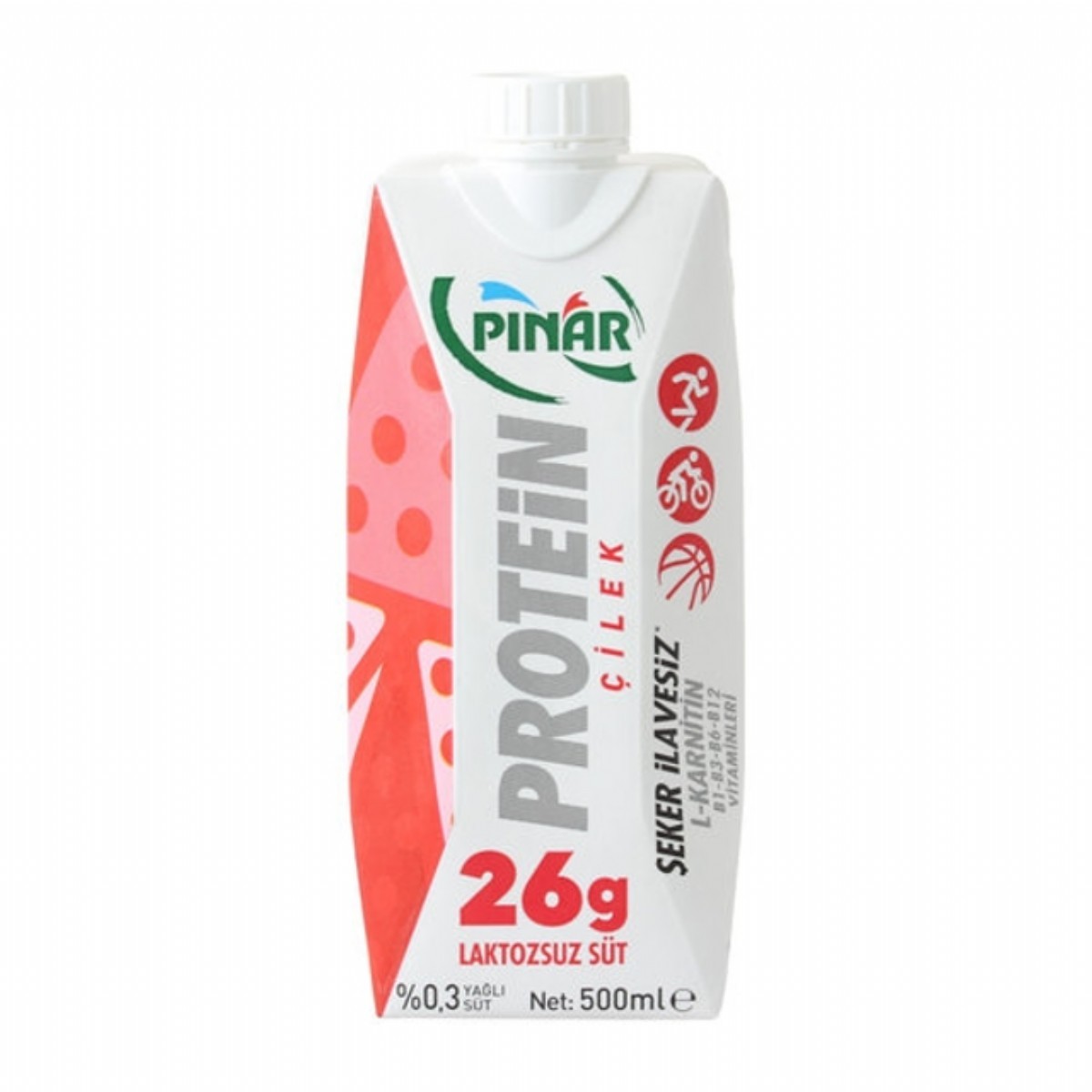 Pınar Çilekli Protein Süt 500 Ml