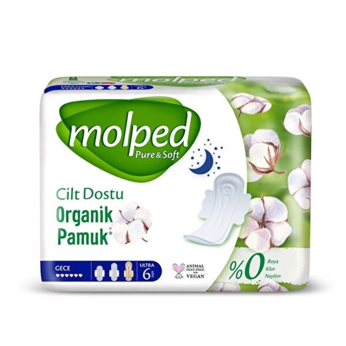 Molped Pure-Soft Gece Tekli 6'lı