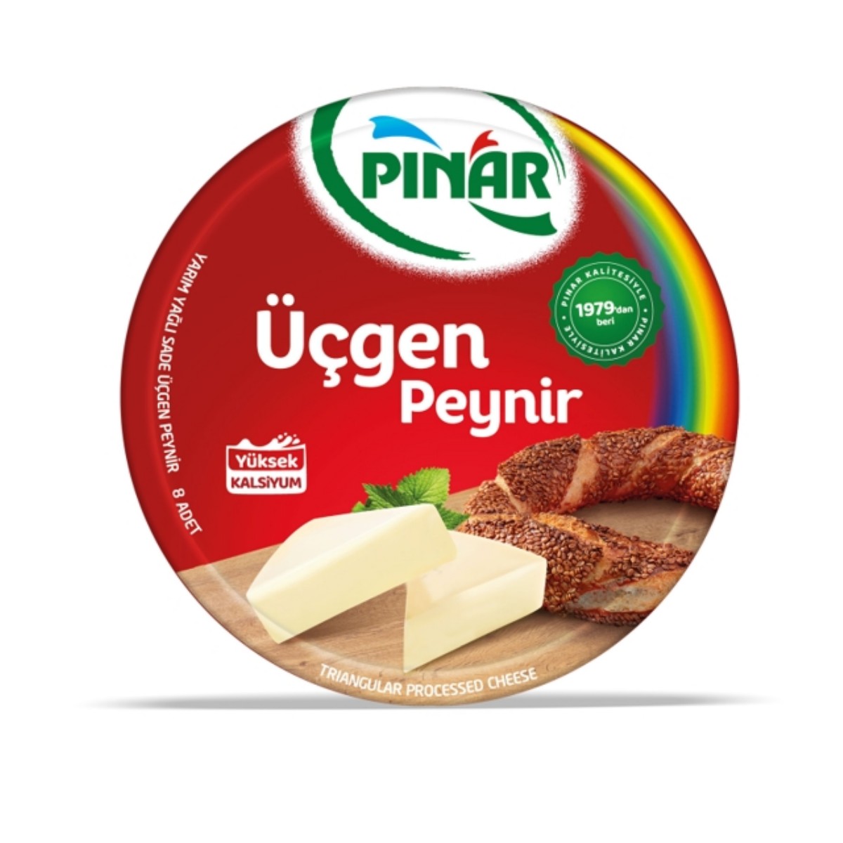 Pınar Yarım Yağlı Üçgen Peynir 8 li 12,5 Gr
