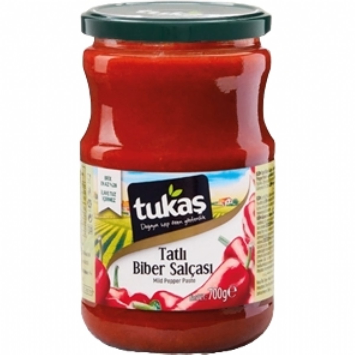 Tukaş Salça Biber Tatlı Cam 700 Gr
