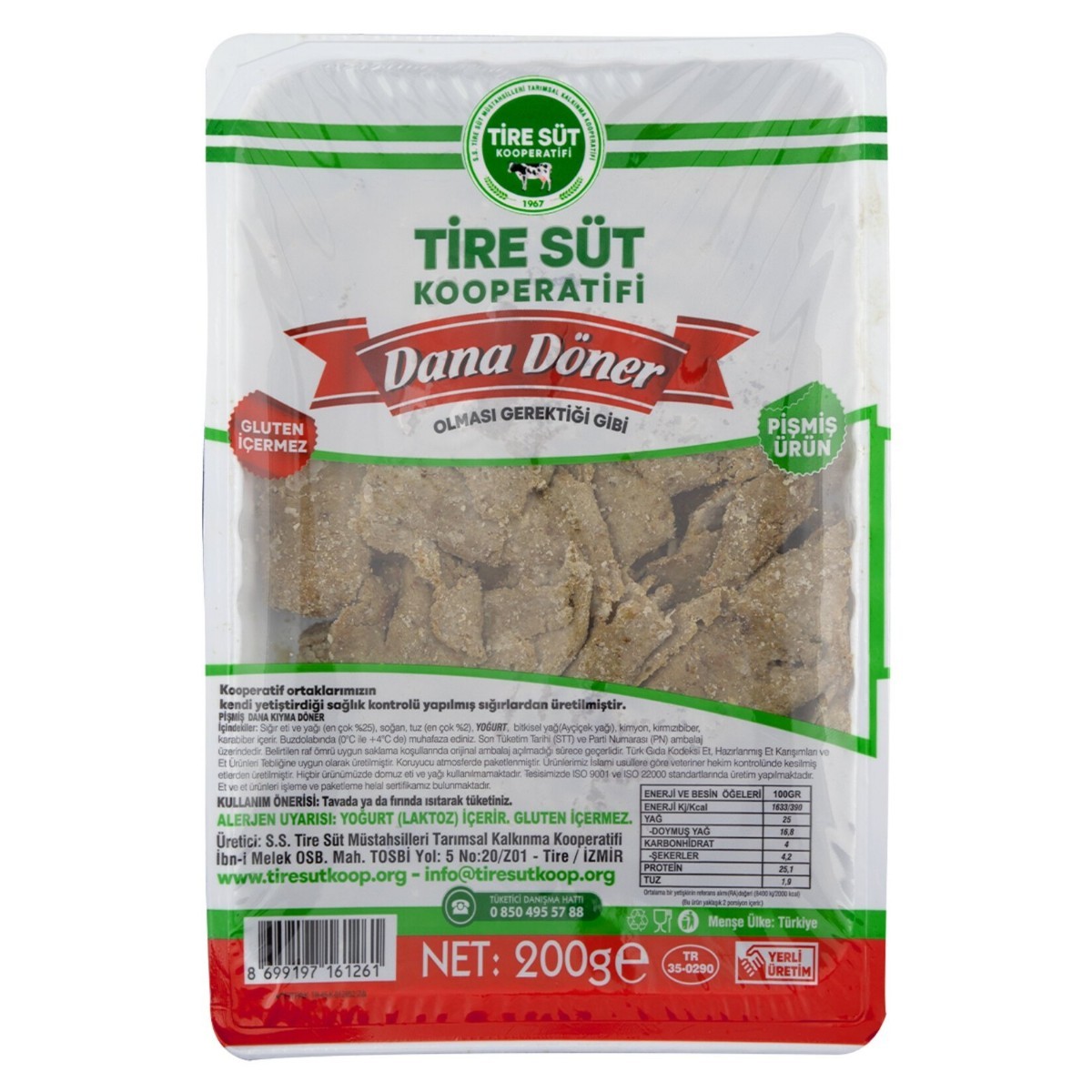 Tire Süt Kooperatifi Döner 200 Gr