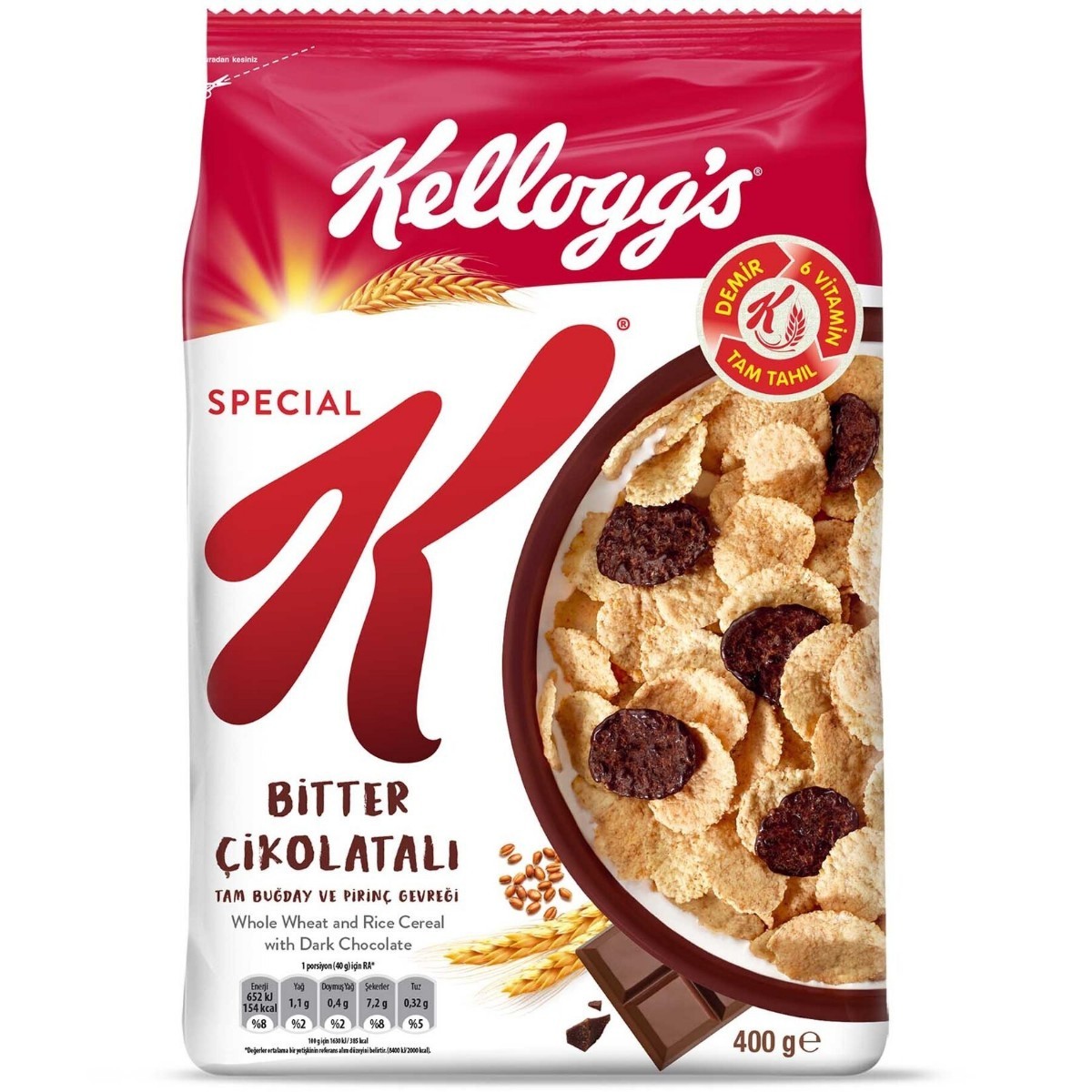 KELLOGGS K-FLAKES 400 GR ÇİKOLATALI