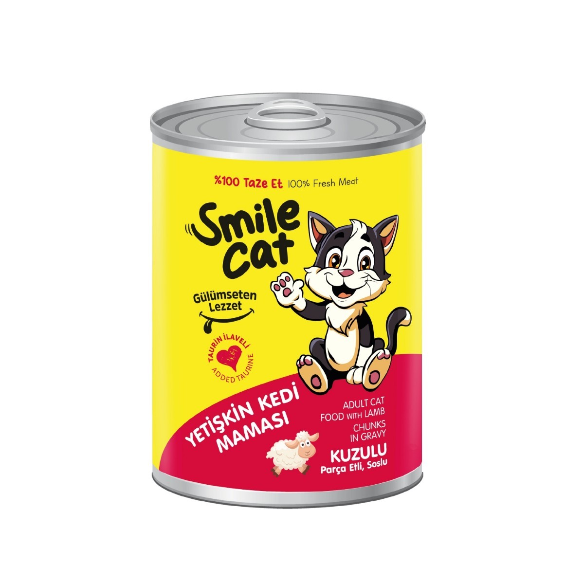 Smile Konserve Kuzulu Kedi Maması 400 Gr