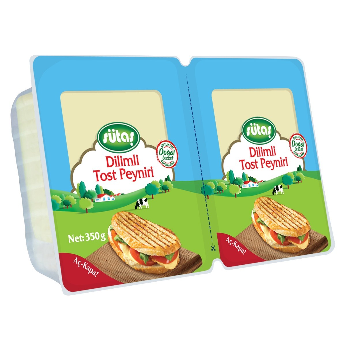 Sütaş Dilimli Tost Peyniri 350 Gr