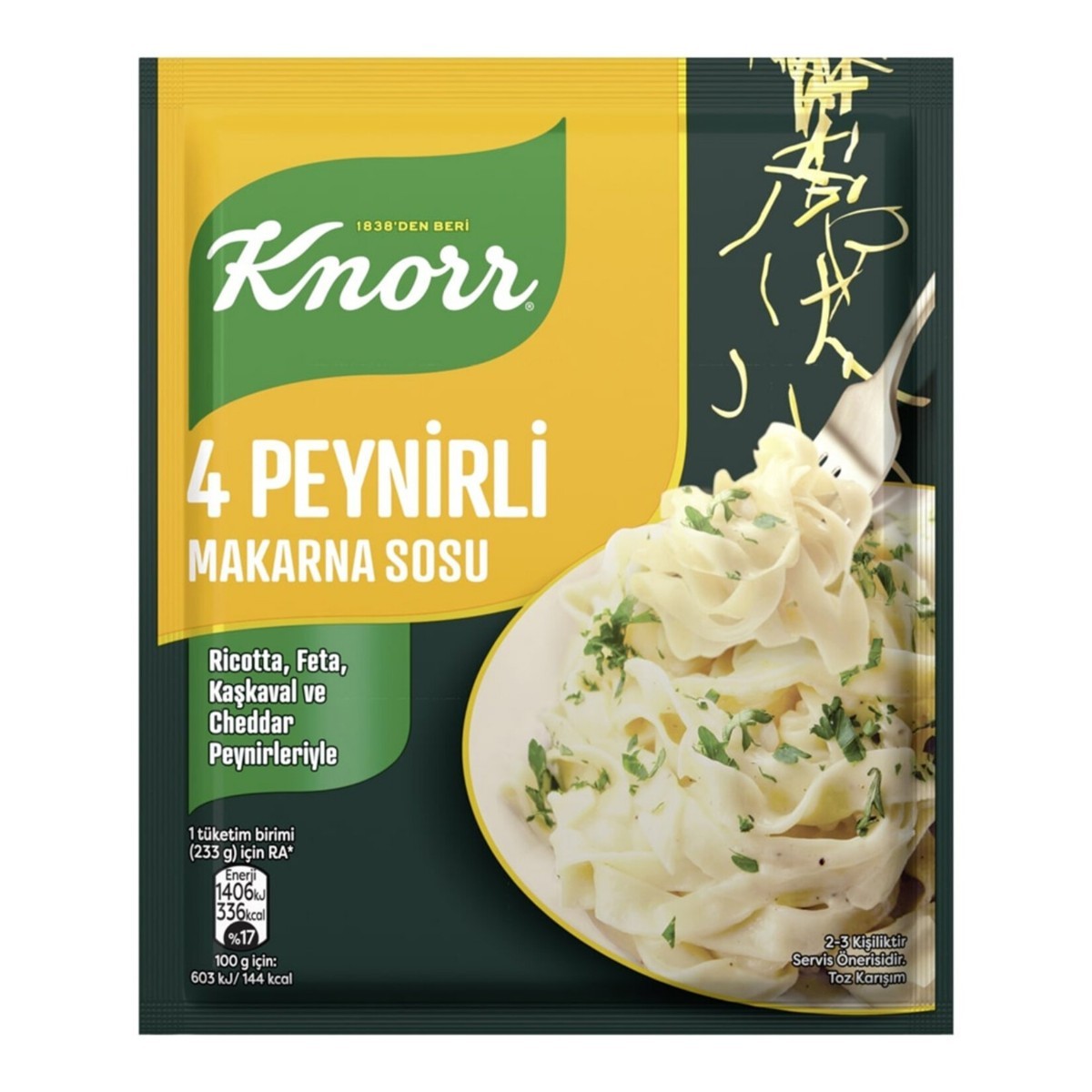 KNORR MAKARNA SOSU PEYNİRLİ 50GR