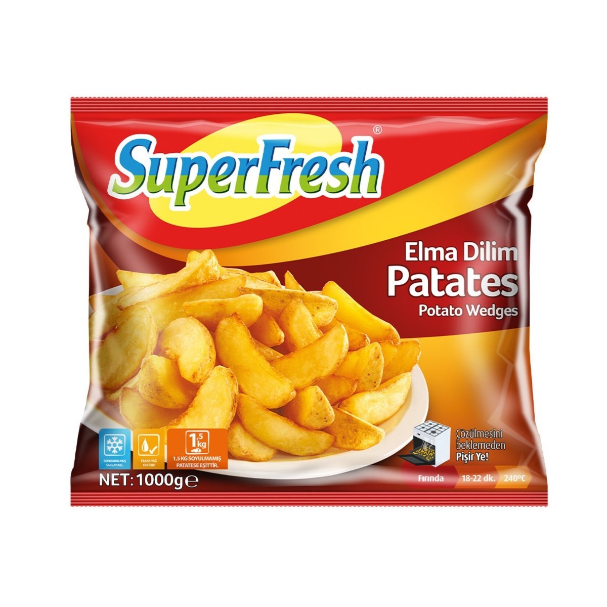 Superfresh Elma Dilim Patates 1 Kg
