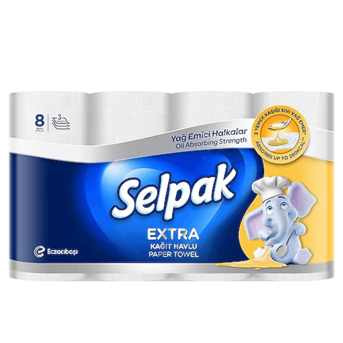Selpak Yağ Emici Havlu Kağıt 8'li