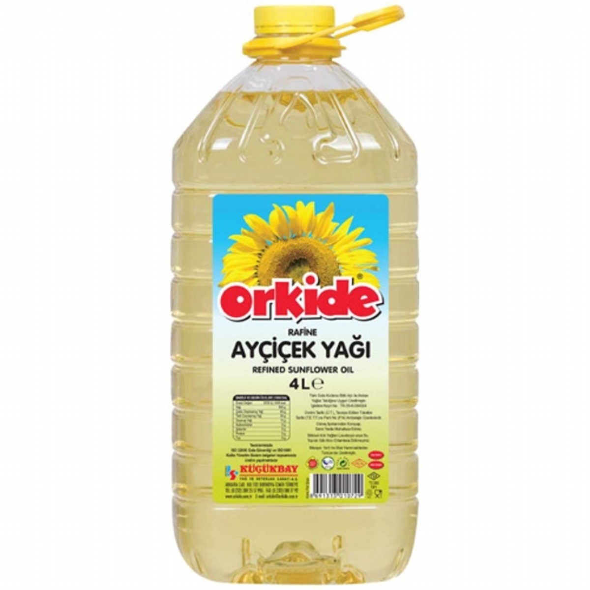 Orkide Ayçiçek Yağı 4 Lt