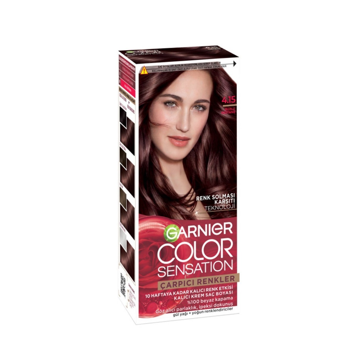 Garnier Çarpıcı Renkler Saç Boyası 4.15 Buzlu Kestane
