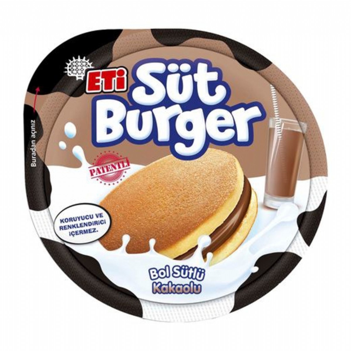 Eti Süt Burger Sütlü Kakaolu Krema Dolgulu Ballı Kek 35 Gr