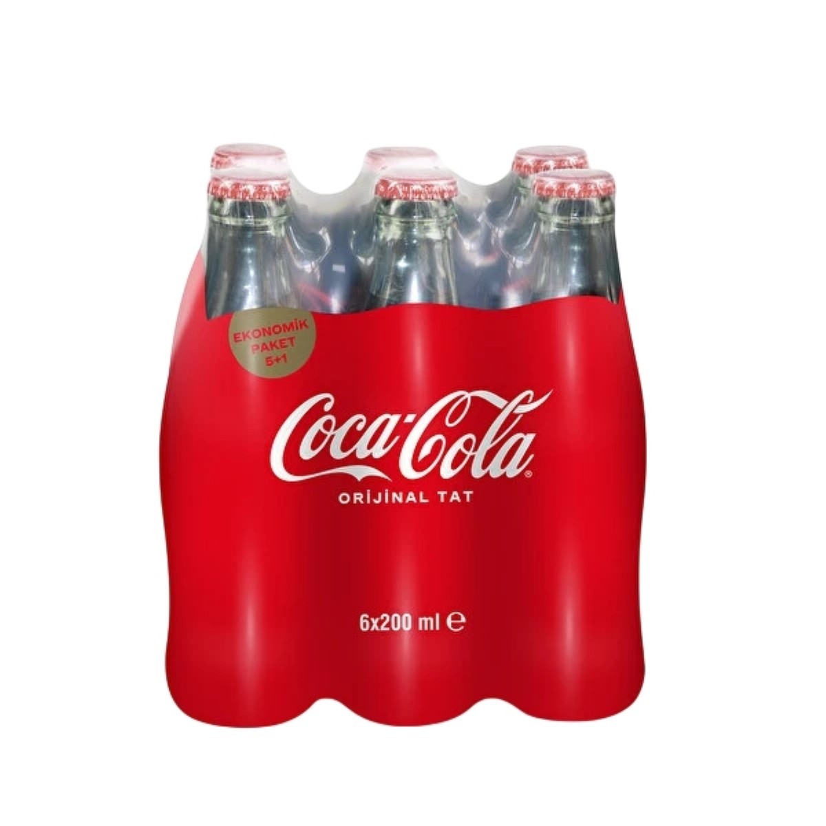 Coca-Cola Orijinal Tat Cam Şişe 6x200 Ml