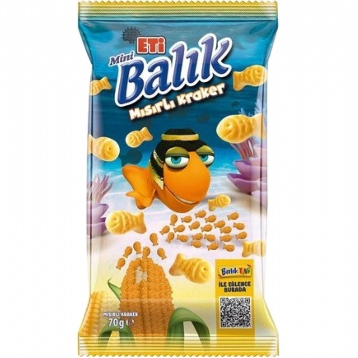 Eti Mini Mısırlı Balık Kraker 70 Gr
