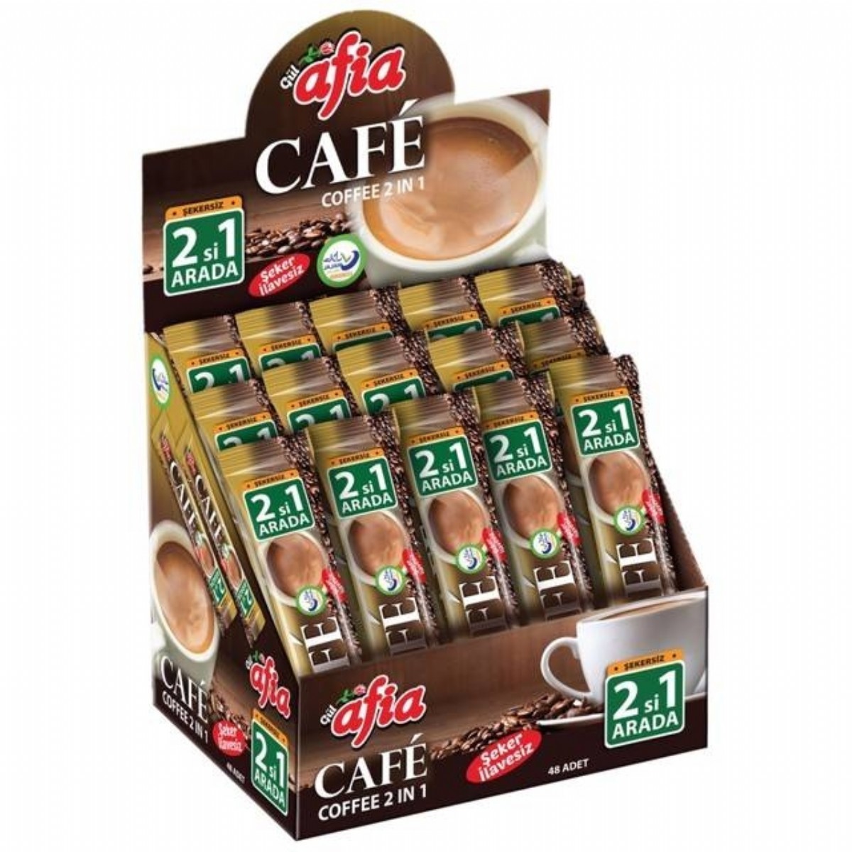Afia 2'si 1 Arada Kahve Tekli 14 Gr